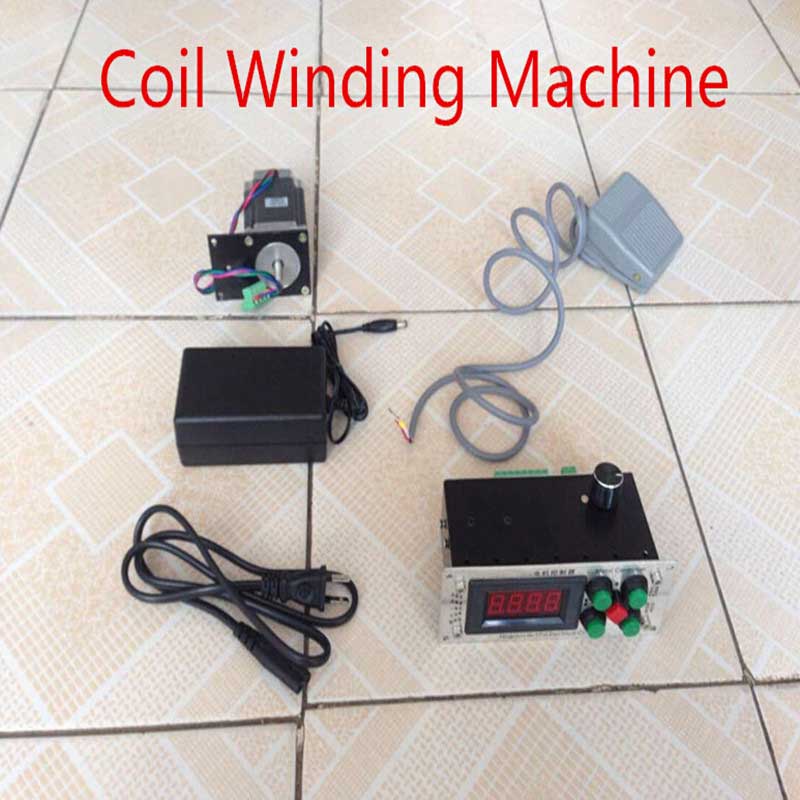 New electric winder Coil Winding Machine Low Variable Speed Winder  2-Directions 0.1 Turn + Foot Pedal