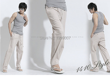 Free shipping 2015 Fashion New Arrival Spring Summer Loose Men Trousers Outdoor Male Cotton Linen Casual Pants Army