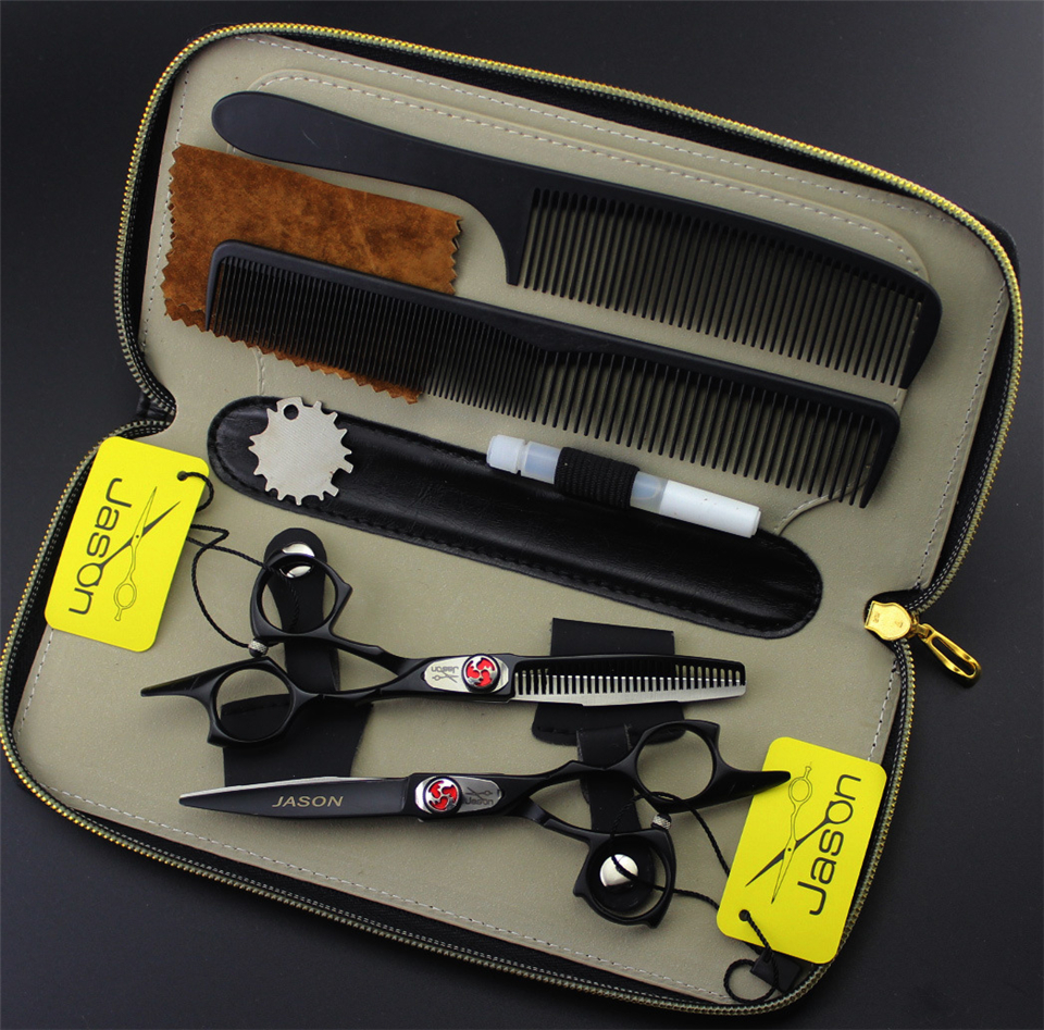 5.5 inch Hair Scissors Set Professional Hairdressing Hair Cutting & Thinning Scissors Barber Salon Shears 9CR 62HRC High Quality