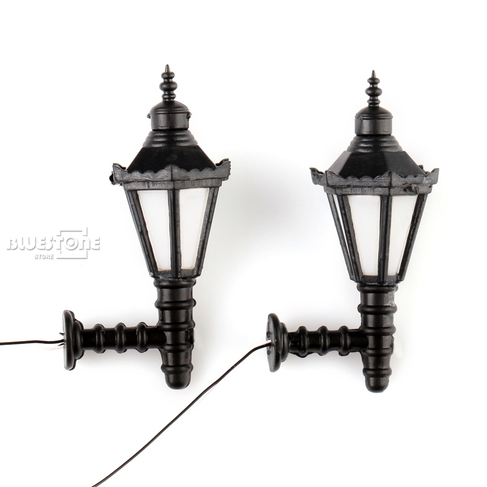 20 MODELL LED LIGHTS METAL LAMP Mit Mini Car Model STREET SCENERY Z Skala
