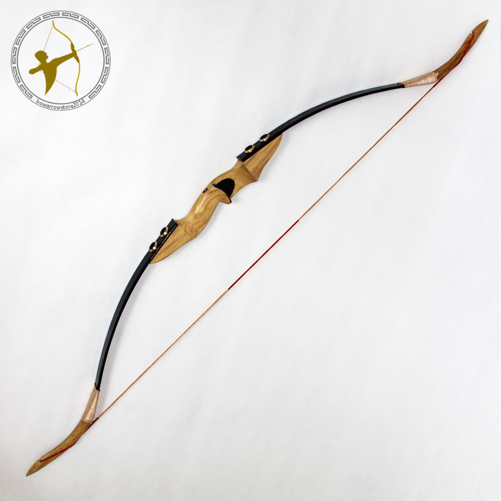 Free Shipping New 50 LBS 28 inches Outdoor Sport Archery Traditional Take Down Hunting Shooting Black