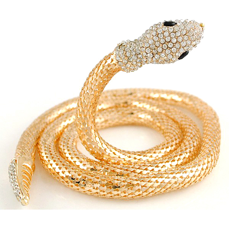             femme collares  serpenti animaux N200