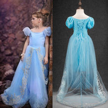 2016 summer style cinderella child dresses for girls princess dress kids cosplay costume vestido children’s clothes New arrive