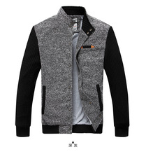 2014 New Style Autumn Winter Good Quality Pure Polyester Fashion City Handsome Patchwork Male Casual Jacket