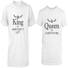 King Queen of Everything Brand T-Shirt For Couples 2016 Fashion T Shirts For Women Tees Short Sleeve Cool Tshirt Men T-F11189