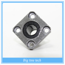 3d printer parts 2pcs LMK10UU 10 mm bearing square flange ball bearing bush for 10mm linear guide rail rod axis cnc diy