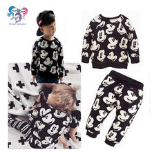 2016 New Hot Sale Toddler Boys Boutique Clothing Mickey Clothes Set Kids Tracksuit Toddler Boy Brand Sportswear Outfits Suit