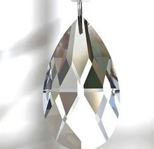 380pcs/lot 38mm Tear shaped lamp hanging drops shinning chandelier pendant Baroque For lighting/room/window decor
