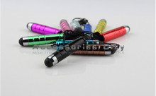 Tablet PC Bullet Design Mini Capacitive Screen Touch Pen Stylus With Earphone Anti Dust Plug For