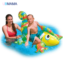 Chameleon Type Children Water Floating Seat Inflatable Float Thick Swimming Cushion Kids Toy PVC Material