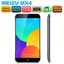 Original Meizu MX4 4G LTE Mobile Phone MTK6595 Octa Core 5.36″ 1920×1152 2GB 20.7MP Camera 3100mAh Android 4.4 Flyme 4.1 Chigon