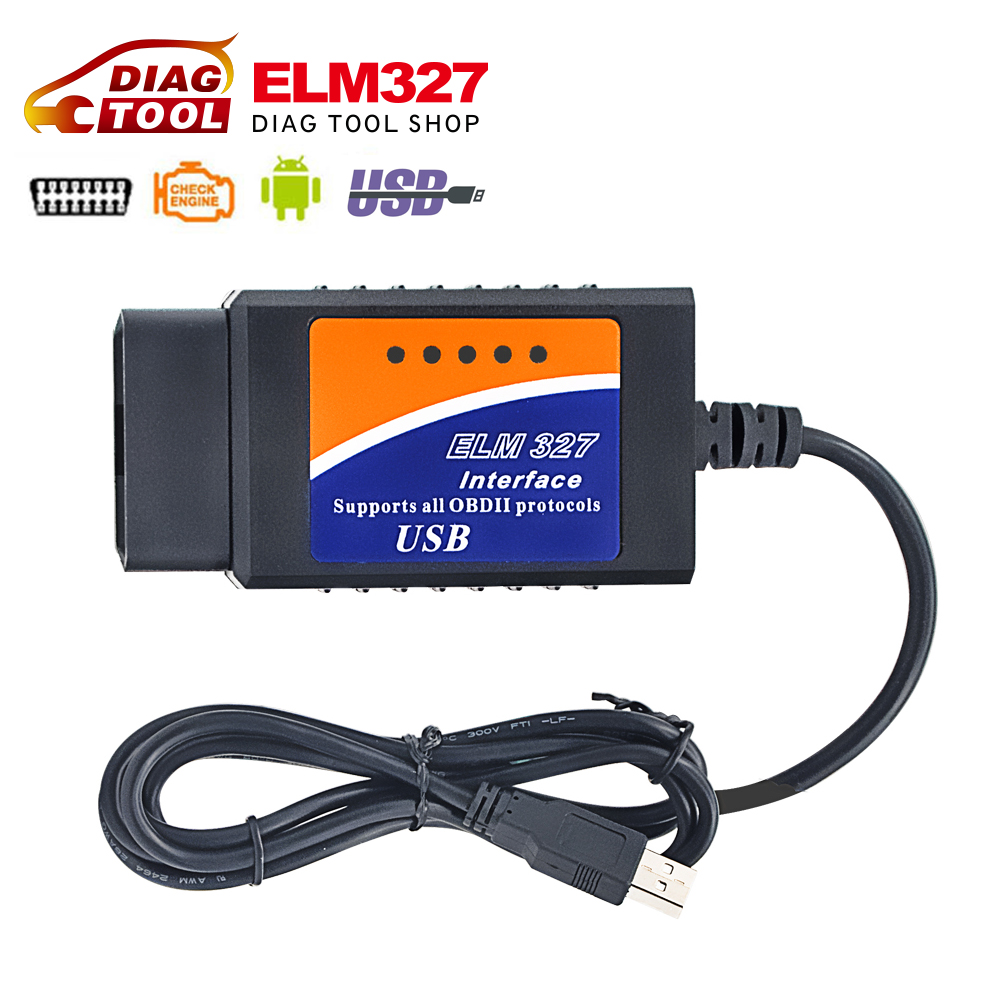   OBD2 / OBDII  ELM 327 USB V1.5    OBD 2   ELM327USB  
