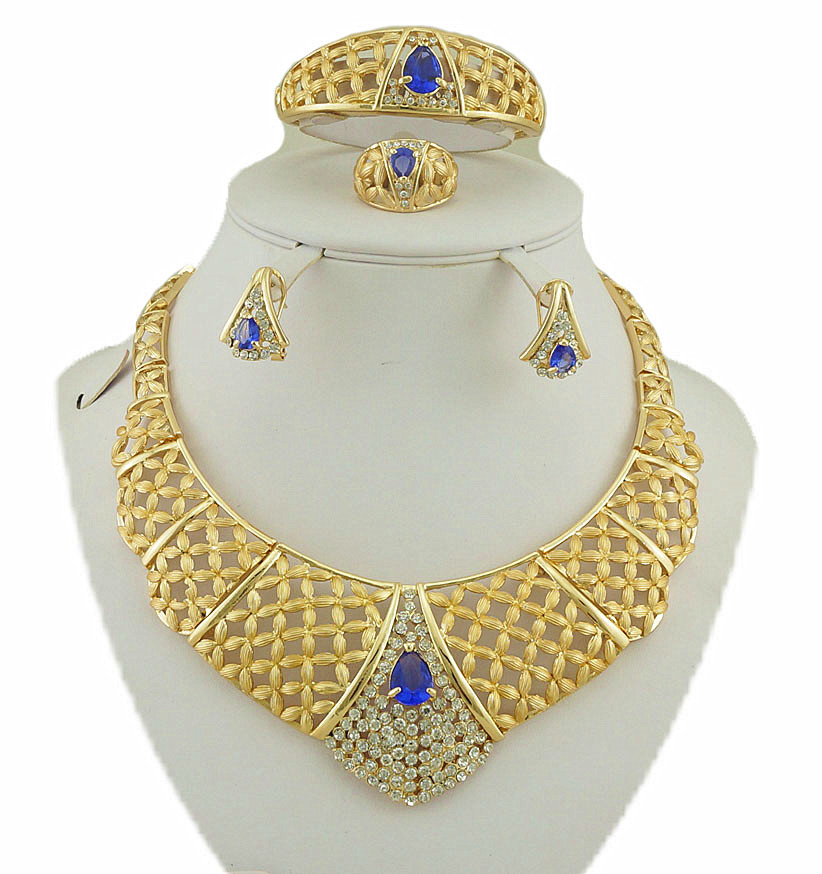 Buy african gold jewelry sets color guaranteed high
