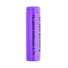 1Pcs 3.7V 4900mAh Purple 18650 Rechargeable Li-ion Battery For UltraFire Flashlight Torch High Quality