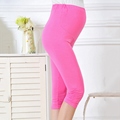 New Arrival Maternity Leggings Summer Modal Maternity Clothes High Waisted Belly Pants for Pregnant Women Capris