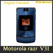 V3i Original MOTOROLA RAZR V3i DG Vesion Quad band Mobile Phone Bluetooth 1 3MP Camera Refurbished