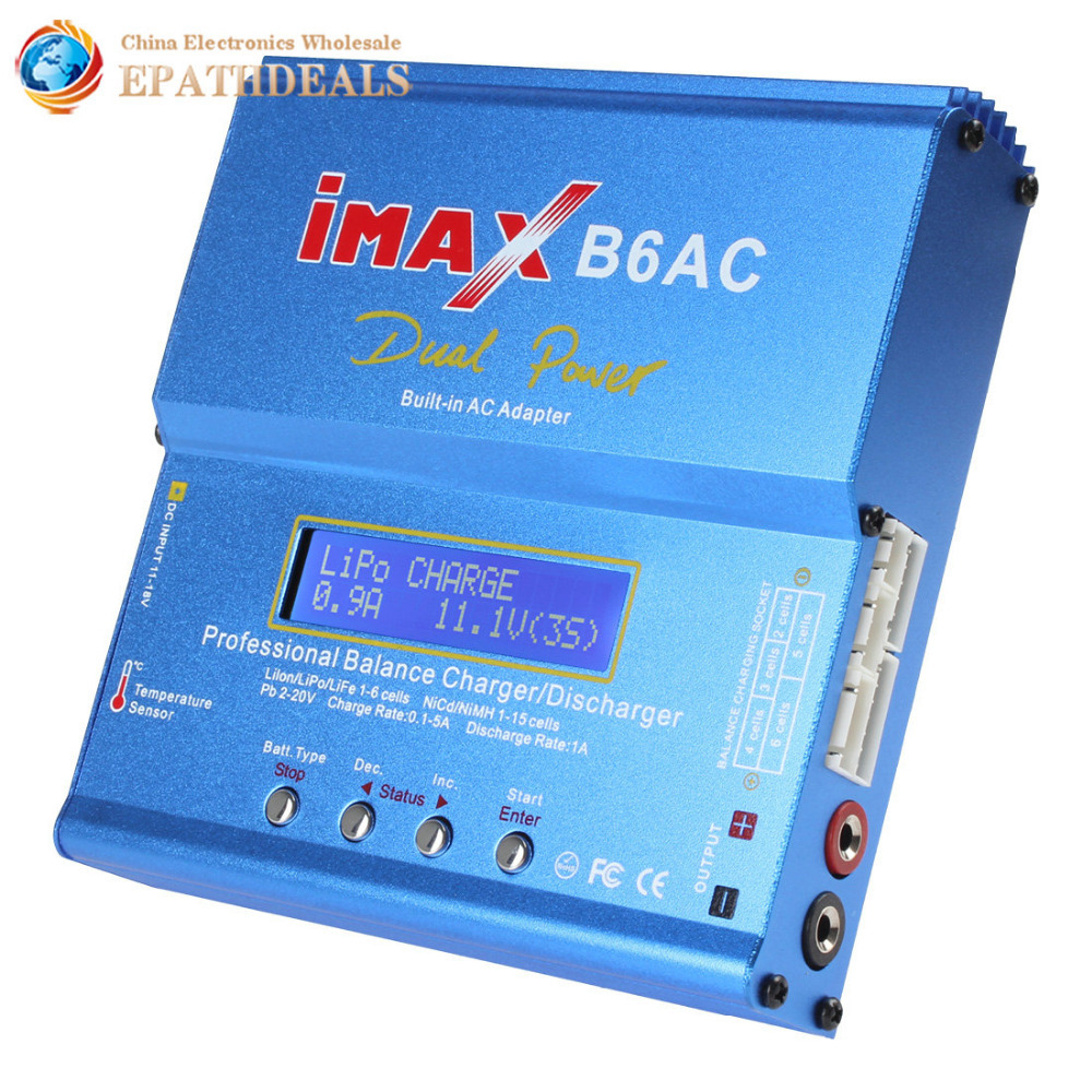 Купить 80W imax b6ac rc баланс lipo аккумулятор зарядное устройство b6 ...