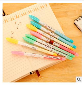 The new creative stationery Penguin ballpoint pen sleeve oil pattern Supplies office For writing pens Pens for school cute