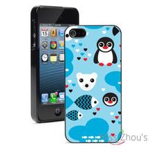 Penguins Fish Polar Bears Protector back skins mobile cellphone cases for iphone 4/4s 5/5s 5c SE 6/6s plus ipod touch 4/5/6