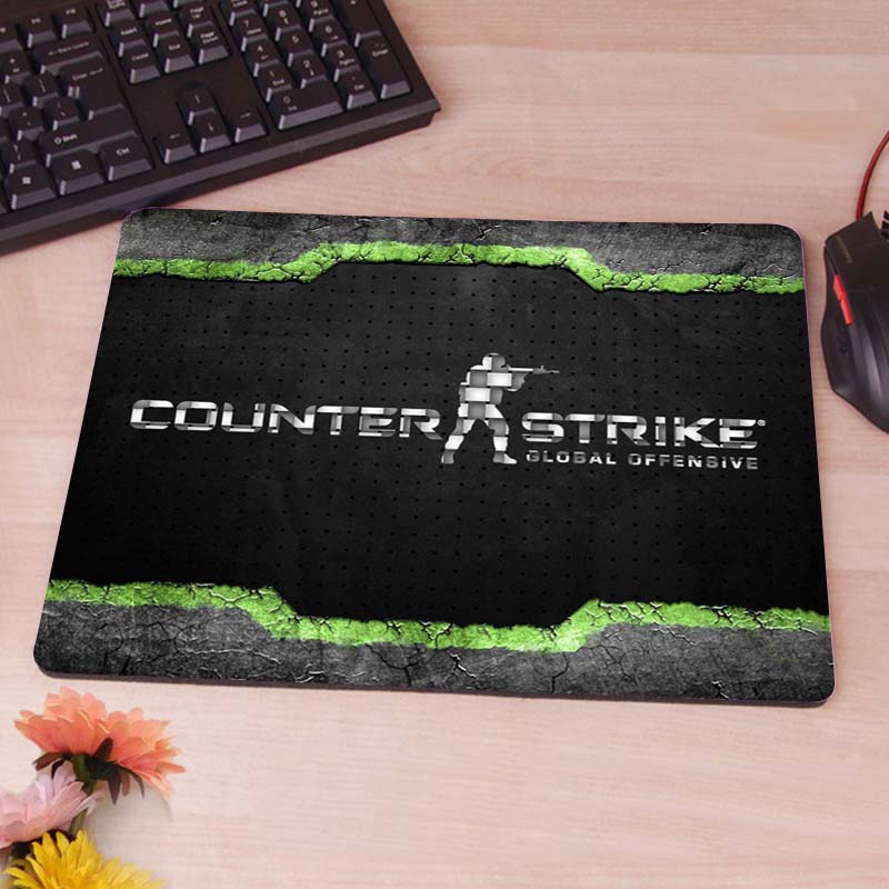 Counter Strike customized Anti-Slip Rectangle Mouse Pad Customized Supported 220mmx180mmx2mm