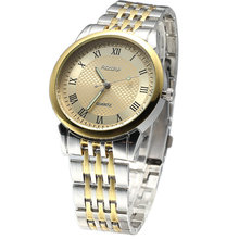 Top Brand Luxury Gold/Silver Stainless Steel Band/Strap Quartz Watch Watches Men Luxury Brand