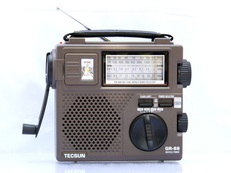 TECSUN GR-88 Dynamo Hand Cranking FM/AM/SW Radio