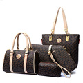 5Pcs Lot Designer England Style Women s Composite bag Durable PVC Shoulder bag Portable Handbags Messenger