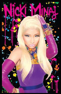 Custom Nicki Minaj Blacklight Classic Bedroom Setting Home Decoration