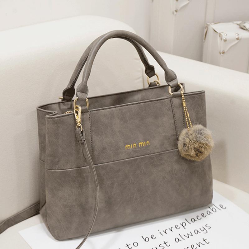 2015 new scrub women's vintage fashion handbag fur handbag messenger bag big bags