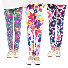 2016 children’s clothing girl pants new arrive printing flower girls leggings toddler classic legging 2-14Y baby kids leggings