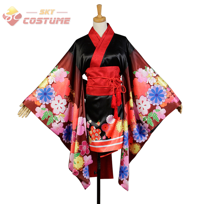 Super Sonico Kimono Dress Socks Lotita Full Set Anime Halloween Yukata Japanese Cosplay Costumes For Women Custom New Arrivals