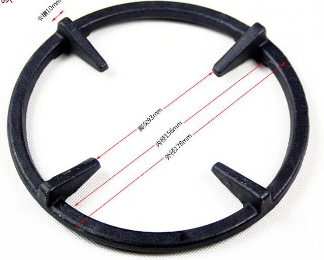 Description Picture 3 of itemkitchen slip proof gas burner parts iron cooktop rack type D