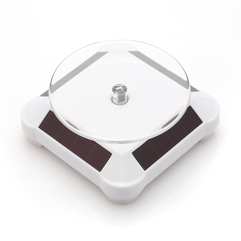 High quality 1pcs Solar Showcase 360 Turntable Rotating Jewelry Watch Ring Phone Stand Display fast shipping High quality 1pcs Solar Showcase 360 Turntable Rotating Jewelry Watch Ring Phone Stand Display fast shipping