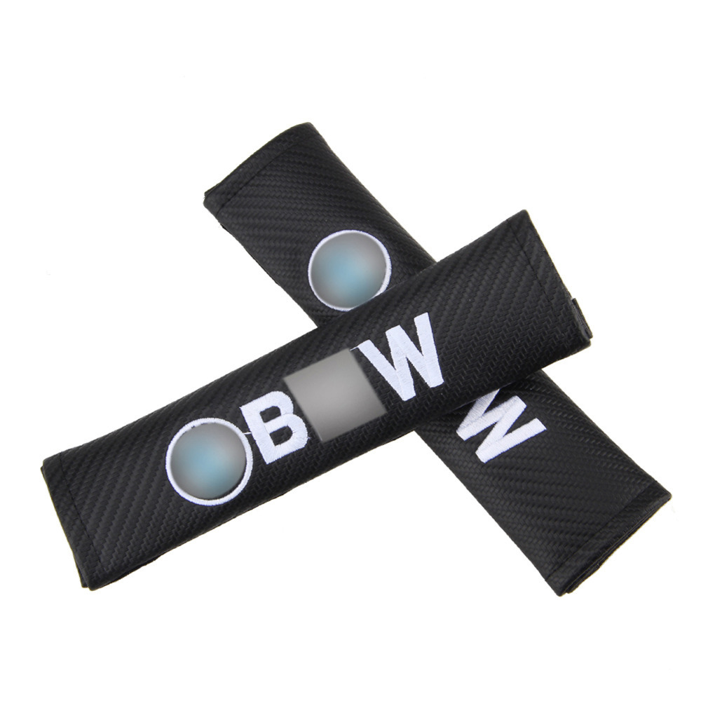 Bmw carbon fiber seat belt cover shoulder pad cushion #2