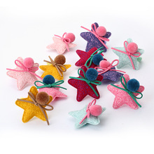 2016 Korea imported fabric hair ornaments alloy Child star cartoon duckbill clip hairpin headwear hair accessories free shipping