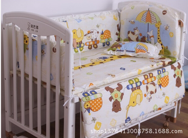 5 . tempat tidur   jerapah beruang karakter tidur sekitar bantal lembar anak -ant 100% katun  pembibitan tempat