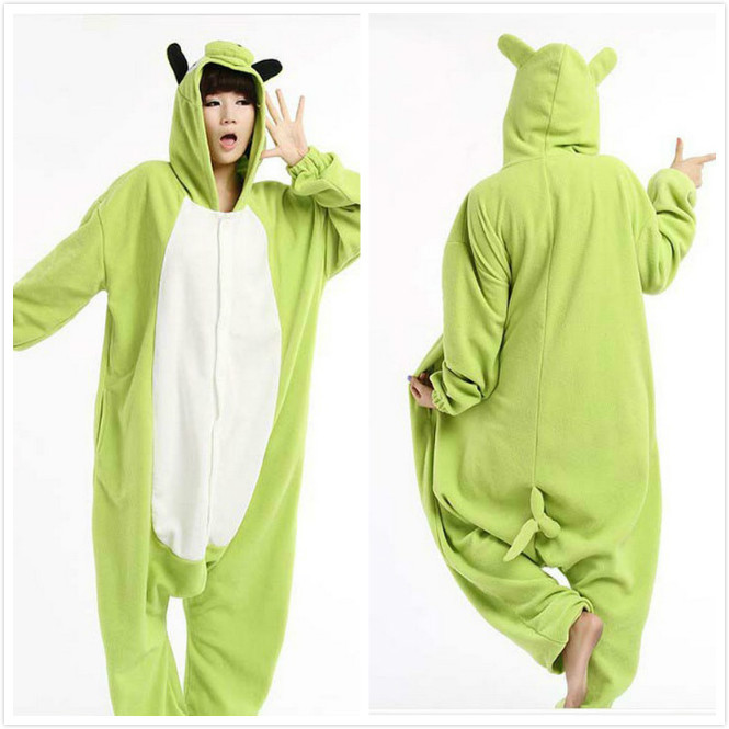 Buenos días, tardes, noches. - Página 15 Env&iacute;o-gratis-Anime-Animal-cerdo-Cos-pijamas-mujer-hombre-adulto-verde-Onesie-Polyester-Polar-Fleece-una