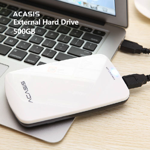 Free shipping 2 5 Original ACASIS HDD 500G External hard drive USB2 0 Mobile Portable Storage