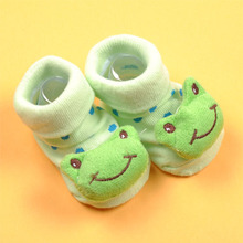 12Styles Cartoon Slipper Cute Newborn Lovely Baby Girl Boy Unisex Anti slip Socks Animal Boots 0