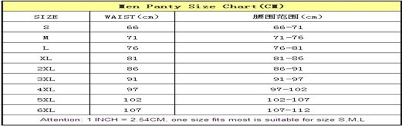men panty size chart1