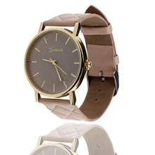 watches women Unisex Casual Geneva Pu Leather Quartz Wrist Watch Casual bracelet Dress Watches Geneva rose flower Wristwatches