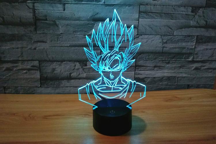 Led Toys Dragonball Figure 3d Table Lamp Figurines Dragon Ball Z