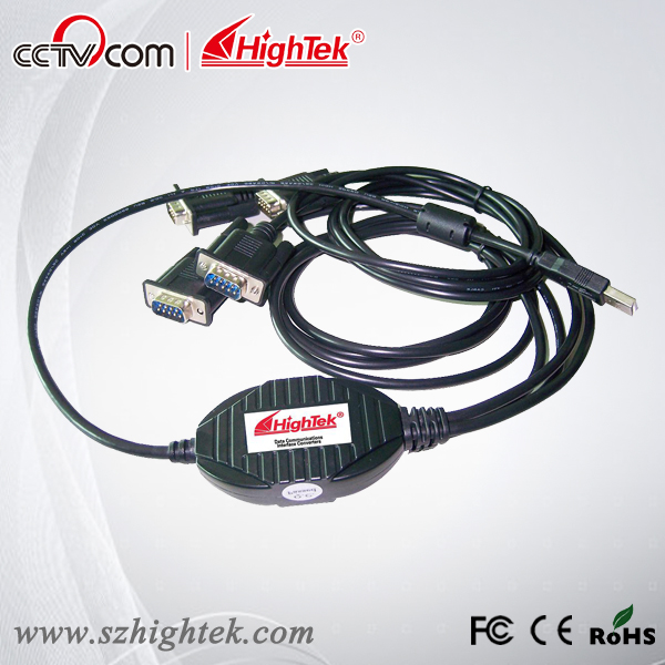 Фотография HighTek  HK-8204A Industrial USB to 4 Ports RS232 Interface Converter Cable