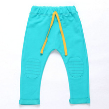 Kid pants new arrival Hot sale 2015 autumn Full Length boys trousers solid harem pants kids