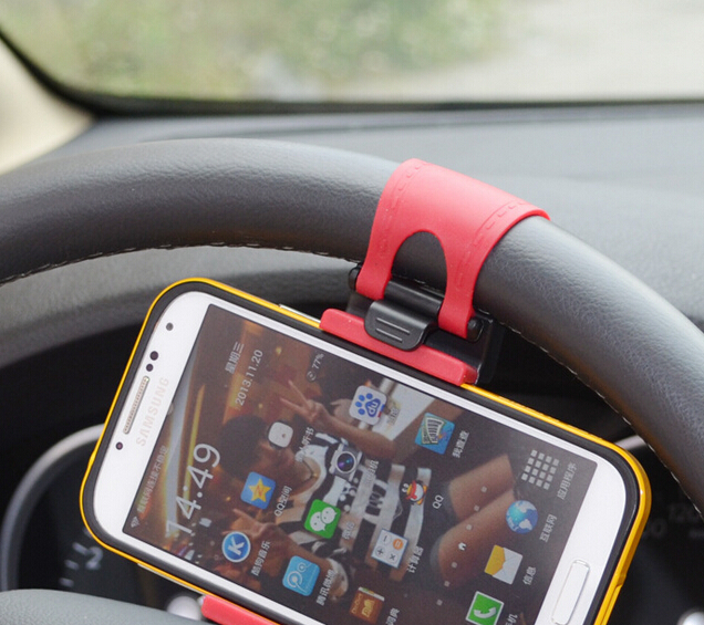 NEW Phone Holders for Automobile Steering Wheel Car High Quality Mounts Holder For all Mobile Phone