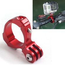 For Gopro Mount CNC Aluminium Bike Motorcycle Handlebar Roll Bar Mount Holder For GoPro Hero 4 3 Xiaoyi SJ4000 Action Camera