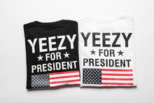 YEEZY T Shirt Men 1:1 High Quality Yeezy For President Obama American Flag T-shirt Kanye West USA Yeezus Tees DGK YEEZUS T Shirt