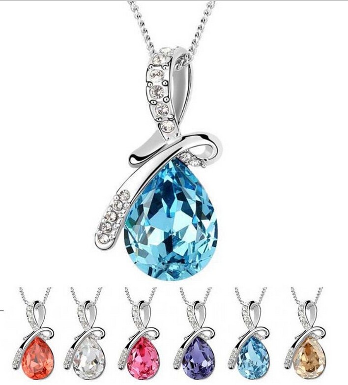 2014-Fashion-Women-Necklace-Hot-Selling-Water-Drop-pendant-necklace-Elegant-Women-Jewelry