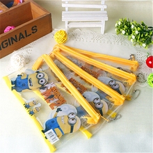1Pcs Despicable Me Pencil Bags PVC Minions Pencil Cases For Kids School Supplies Boys Pen Box Cute Child Girls Gift H1230