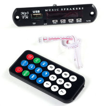 Car MP3 WMA Decoder Board 12V Wireless Audio Module USB TF Radio
